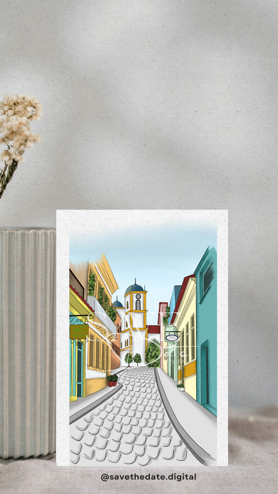 Aquarela / Ilustração Save The Date