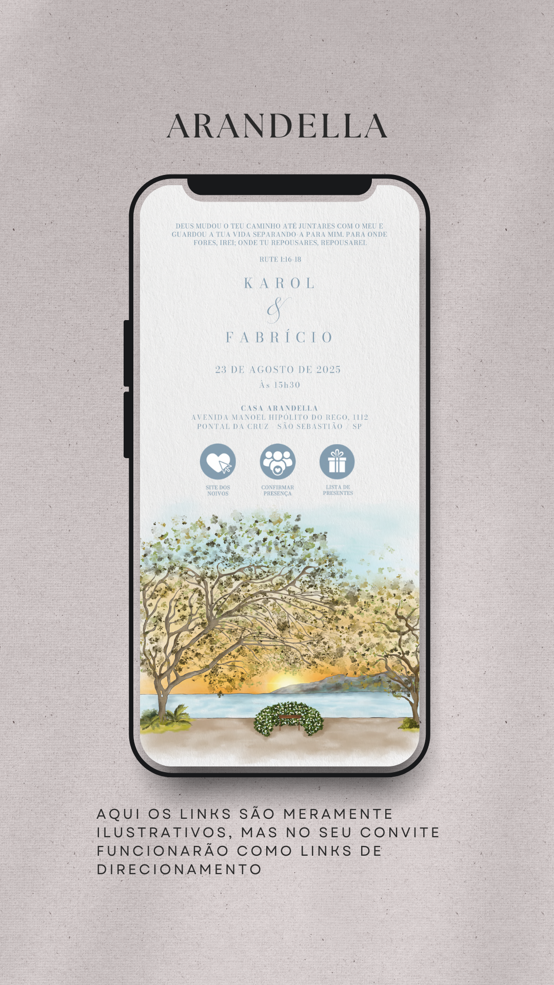 Convite Interativo — Arandella